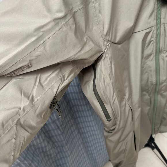 Men's Down Arcteryx Logo Waterproof Warm Hooded Puffer Jacket Size L - Picture 4 of 11